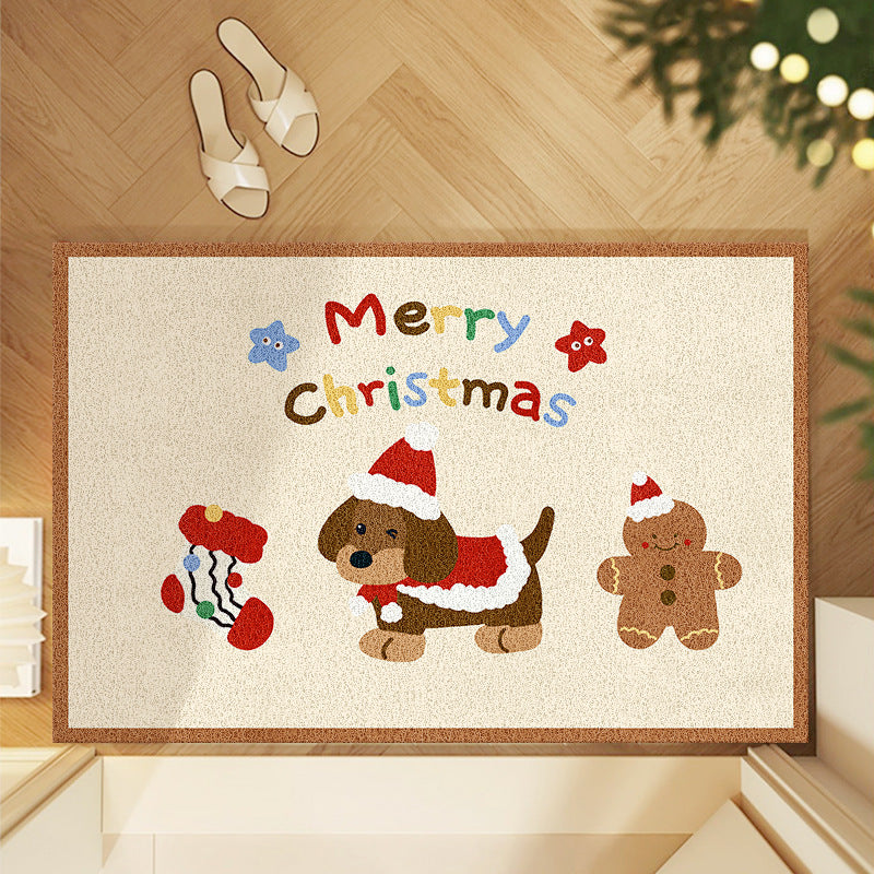 Festive Christmas-Themed Area Mat