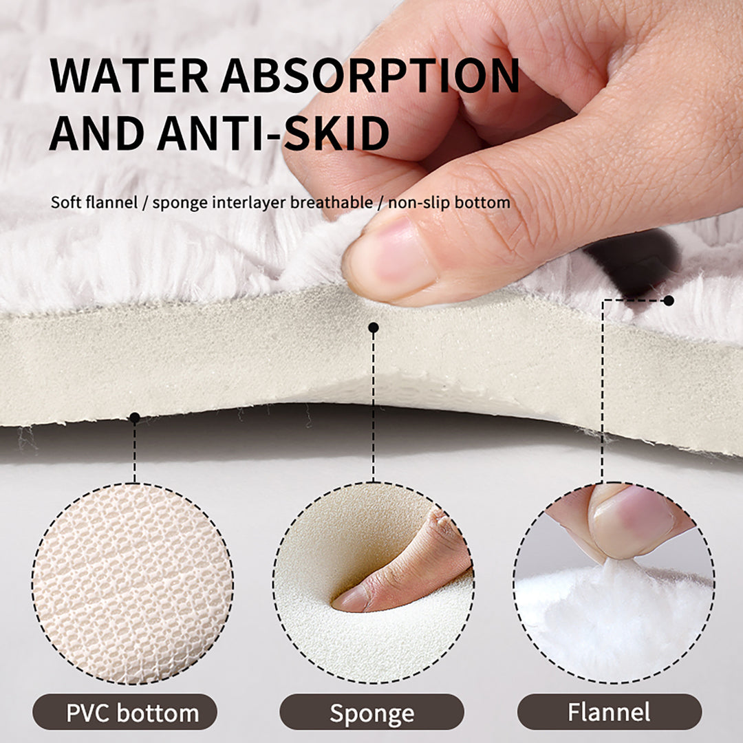 Honeycomb Pattern Bath Mat