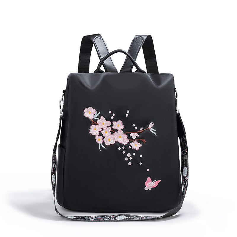 Embroidered Floral Backpack Kalsten