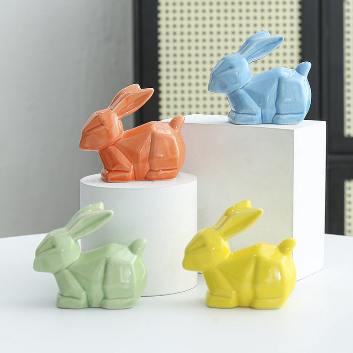 Decorative Ceramic Bunny Sculpture Kalsten