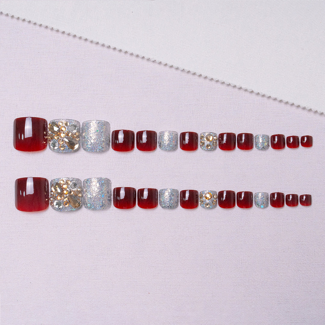 Decorative Rhinestone Pedicure  1791110397