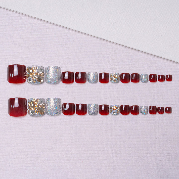 Decorative Rhinestone Pedicure  1791110397