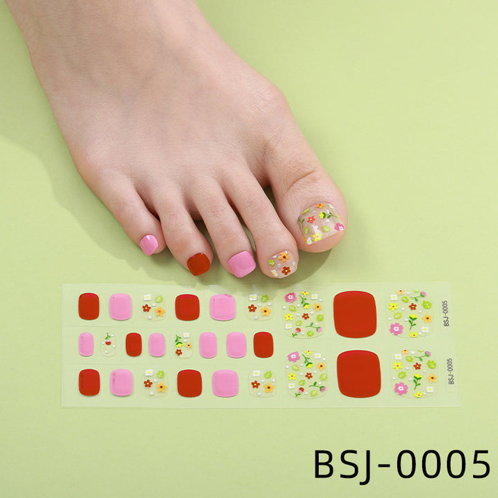 Premium Glittery Toe Nail Wraps