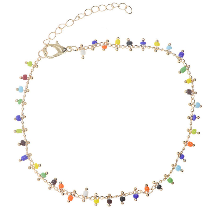 Colorful Beaded Ankle Bracelet Kalsten