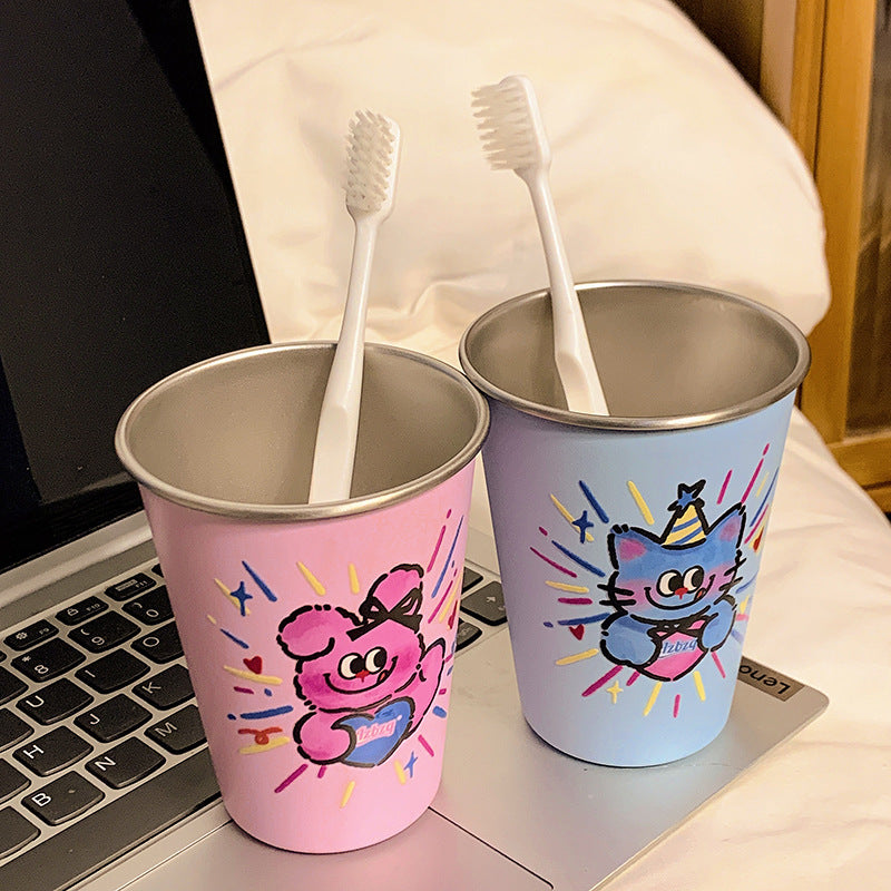 Insulated mug with cheerful bear motif Kalsten