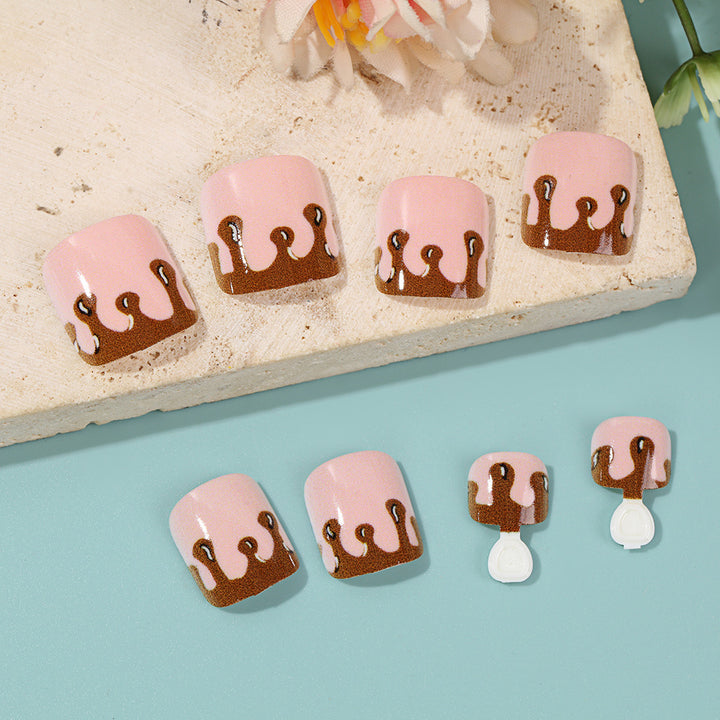Creative Ice Cream Cup Design Artificial Nails Kalsten