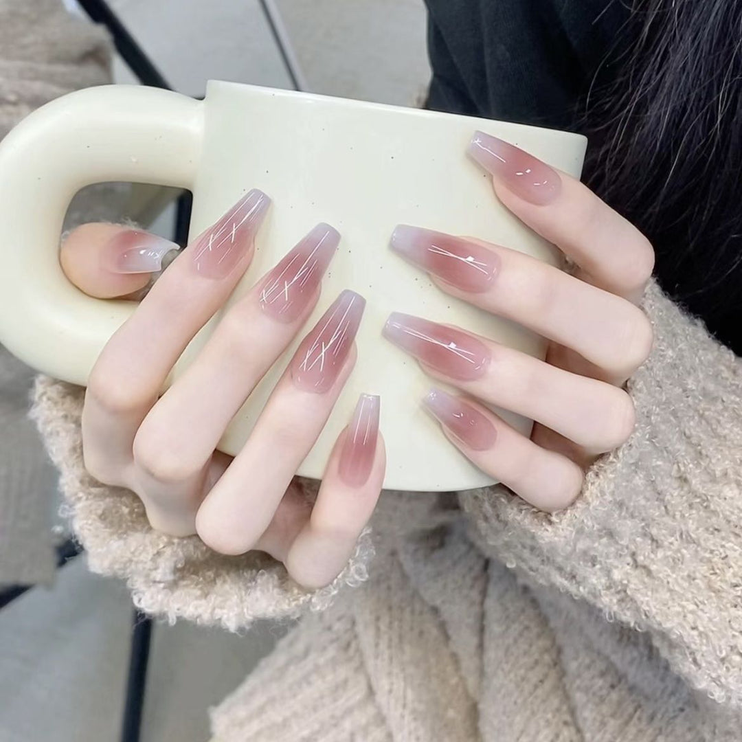 Elegant Long Press-On Nail Set