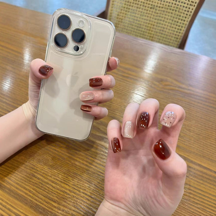 Trendy Glossy Press-On Nail Set