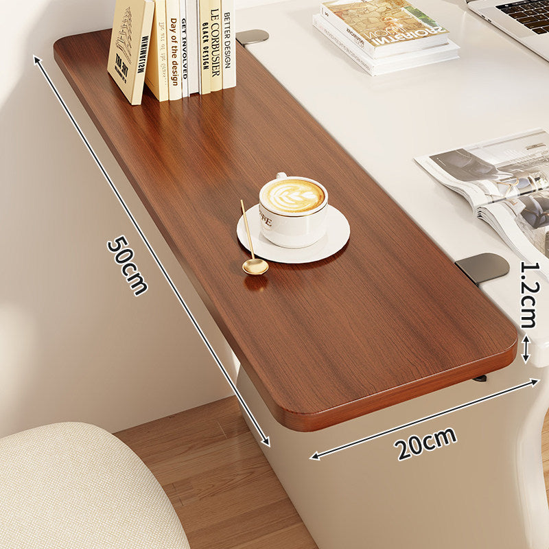 Slim Clamp-On Folding Side Desk Shelf Tray