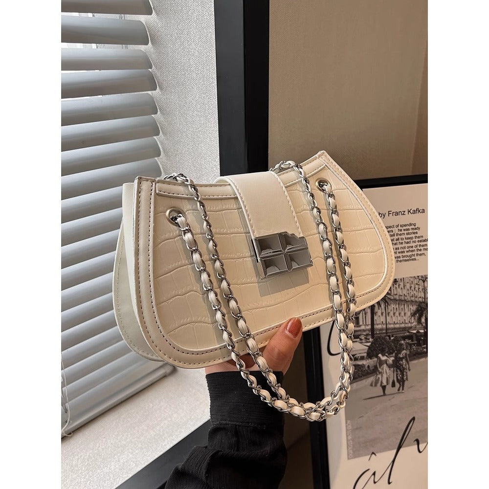 Crocodile-Embossed Evening Handbag Kalsten