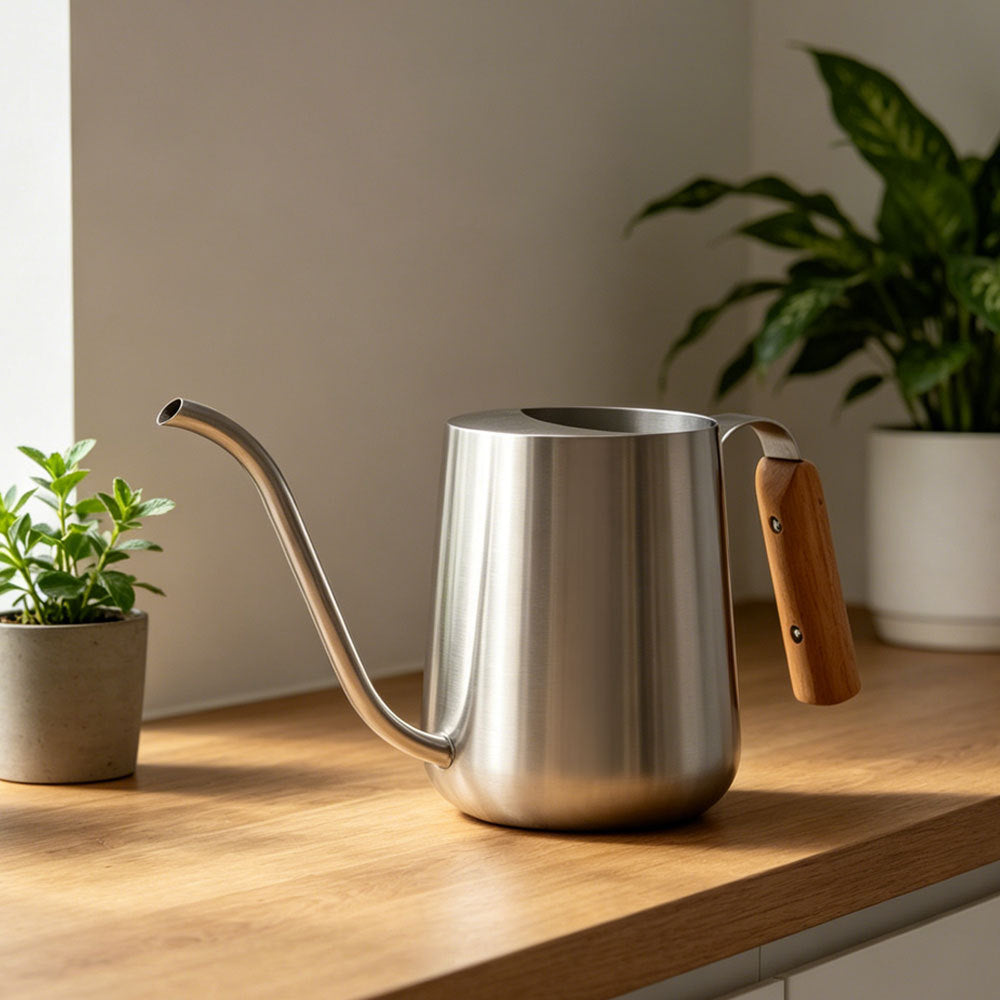 Elegant Stainless Steel Watering Can