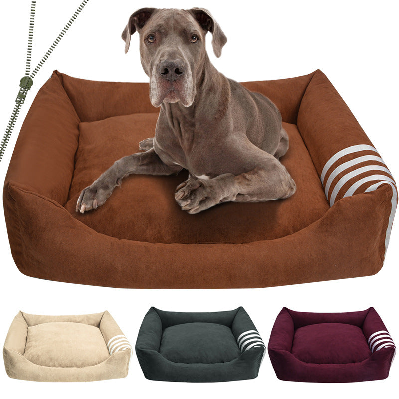 Cozy Bolstered Dog Bed