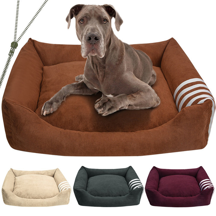 Cozy Bolstered Dog Bed