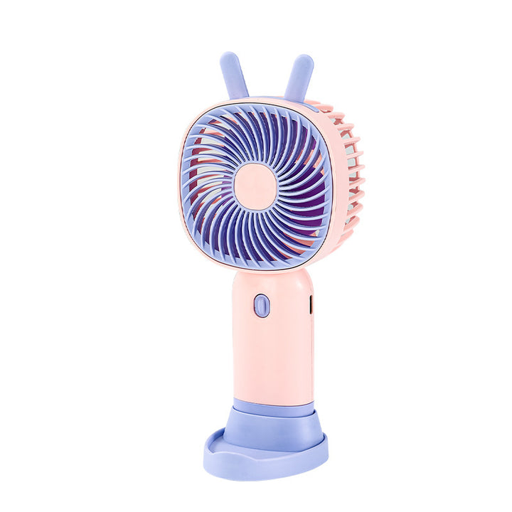 Unisex Portable Hand Fan with Animal Horns Kalsten