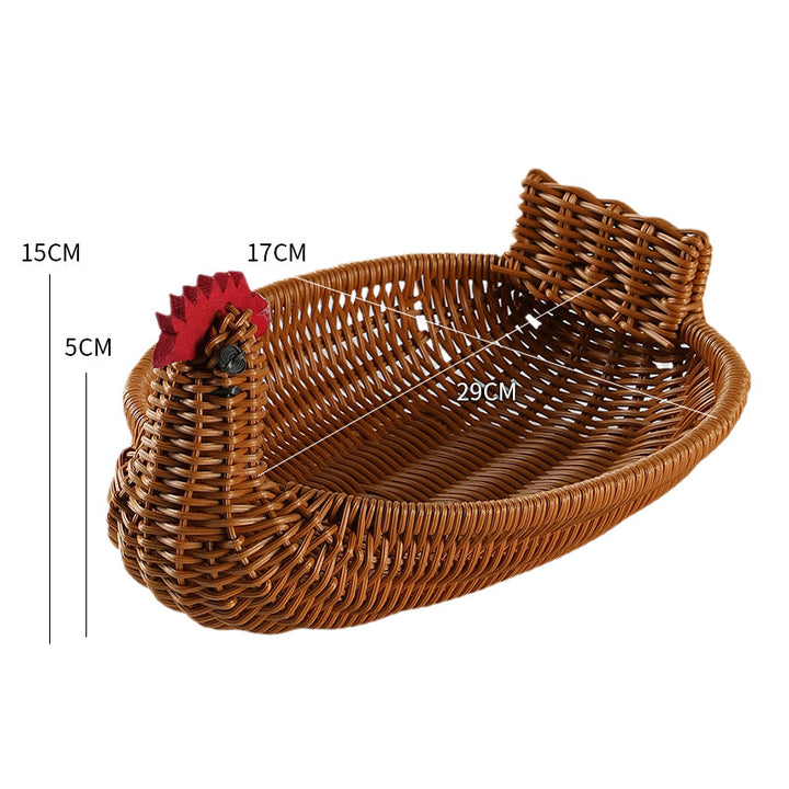 Unisex Braided Decoration Basket in Duck Shape Kalsten