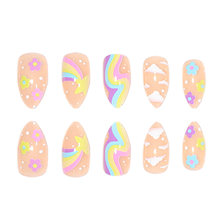 Artistic Floral Nail Tips Kalsten