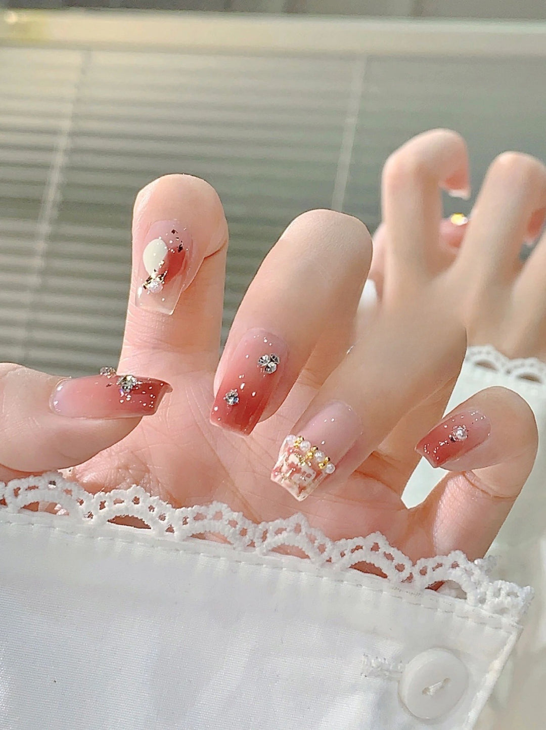 Glitter Ombre Press-On Nails Kalsten