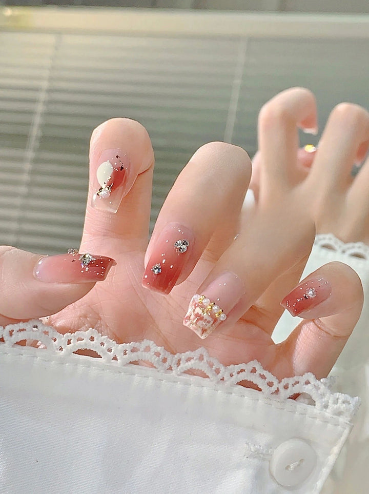 Glitter Ombre Press-On Nails Kalsten