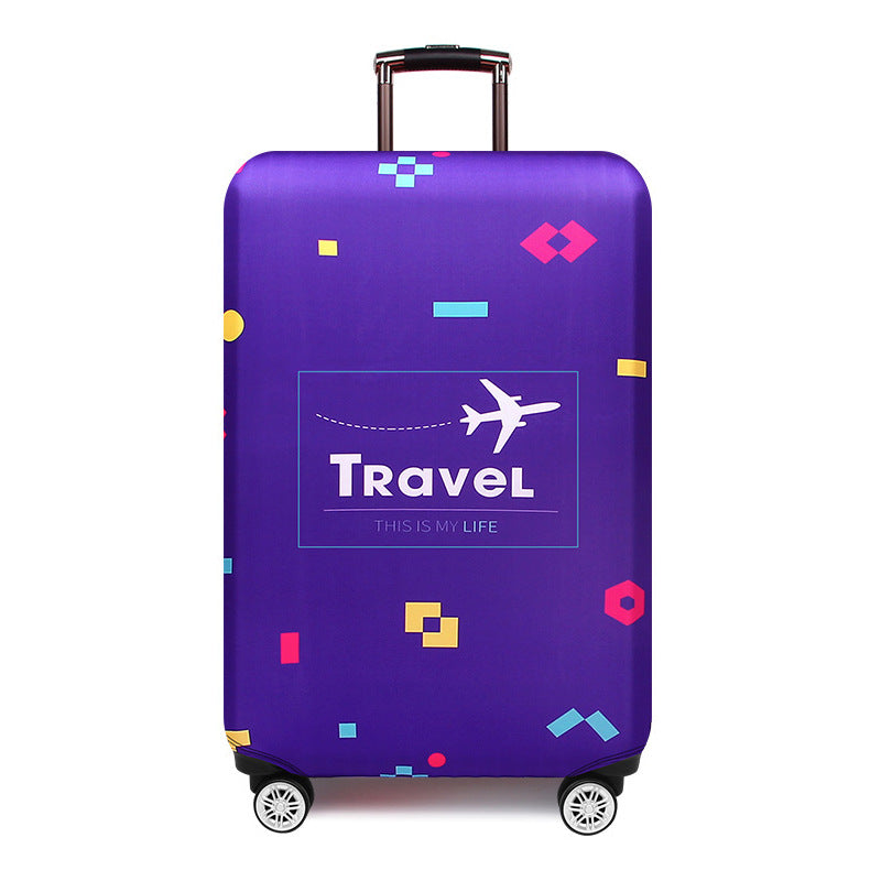 Women's hard-shell suitcase with colorful graphic design Kalsten