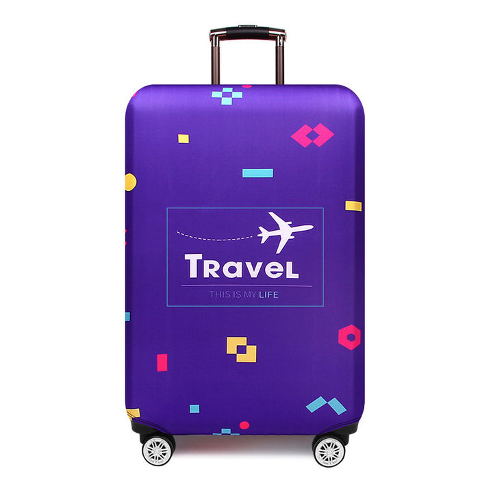 Women's hard-shell suitcase with colorful graphic design Kalsten