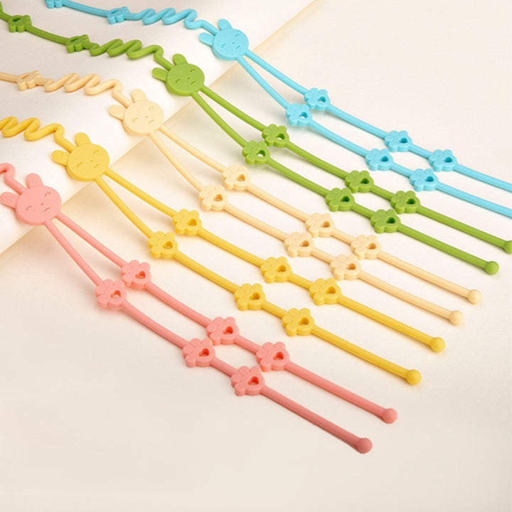 Decorative Flexible Floral Bear Motif Plastic Headband