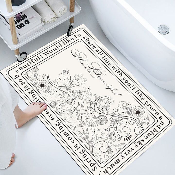Elegant Decorative Bathroom Mat