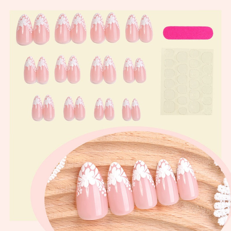 Artificial artificial nails with elegant flower designs Kalsten