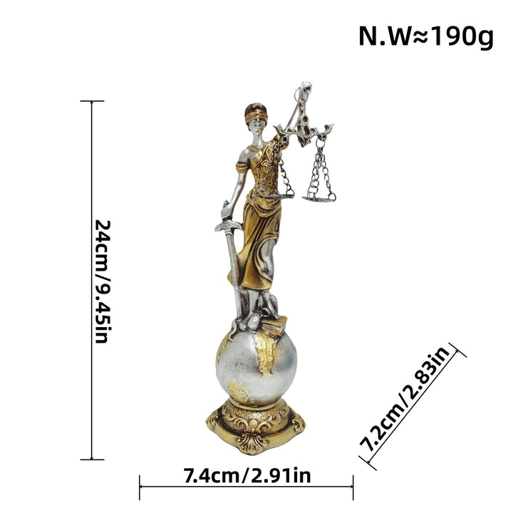 Elegant statue of Justitia in artistic details Kalsten
