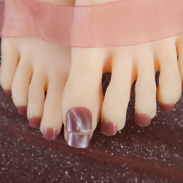 Press-On Toenail Art Set with Elegant Gloss Finish Kalsten