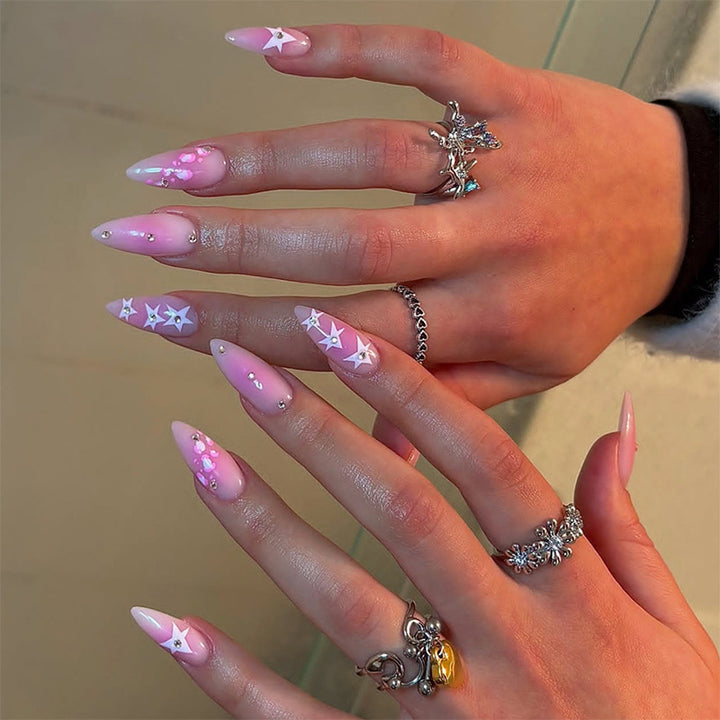 Artistic Press-On Nail Design Set