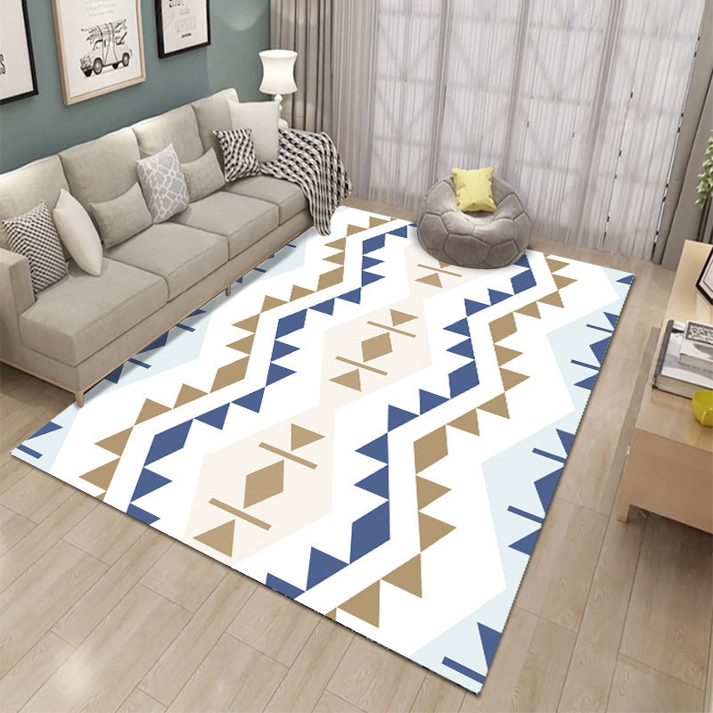 Modern Geometric Pattern Area Rug Kalsten
