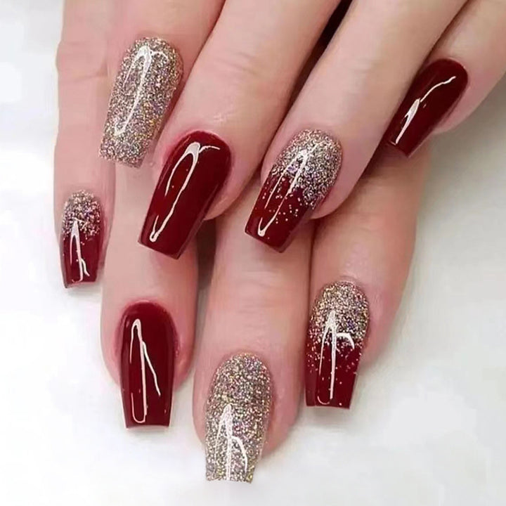 Elegant Nail Art with Gloss Finish Kalsten