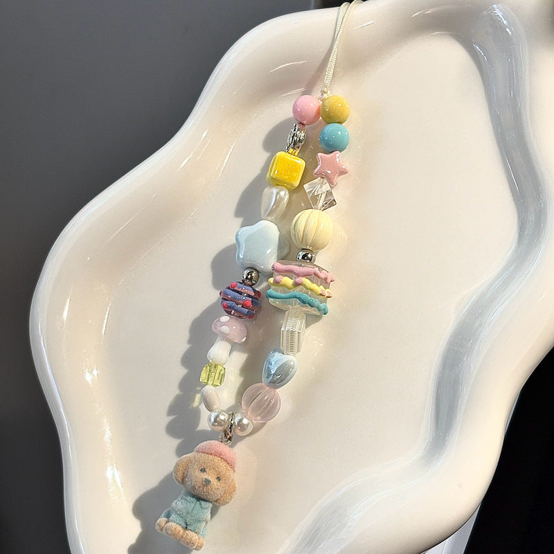Whimsical Beaded Charm Lanyard Kalsten