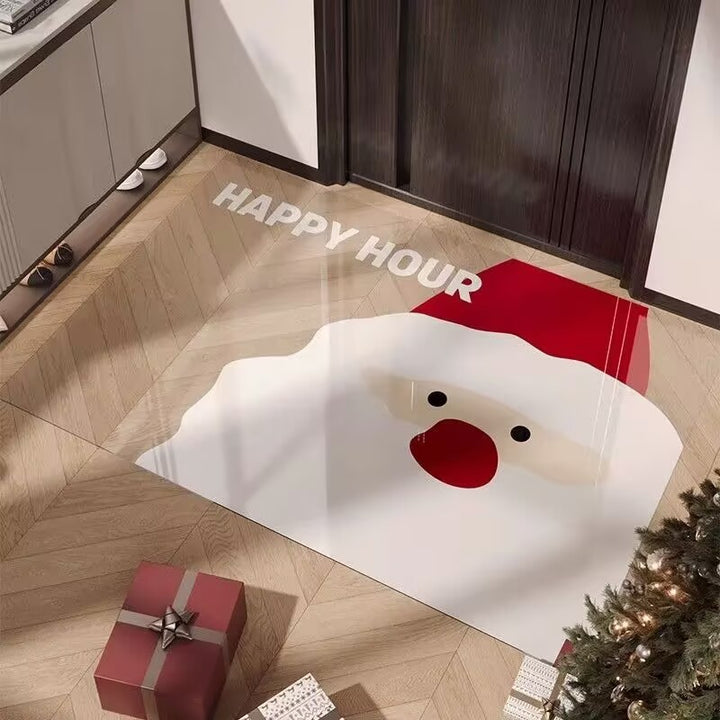 Playful Smiley Face Decorative Mat