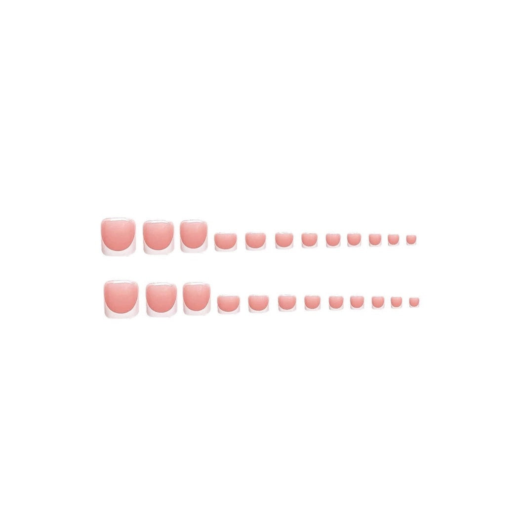 Elegant French Tip Press-On Nail Design Kalsten