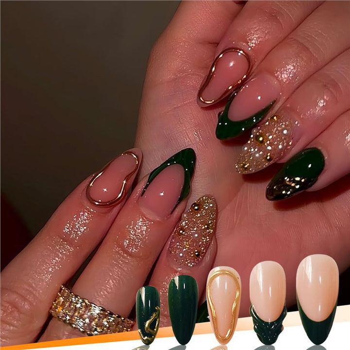Glamorous Decorative Press-On Nail Art Kalsten