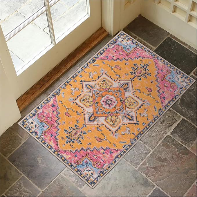 Decorative Persian-Inspired Area Rug