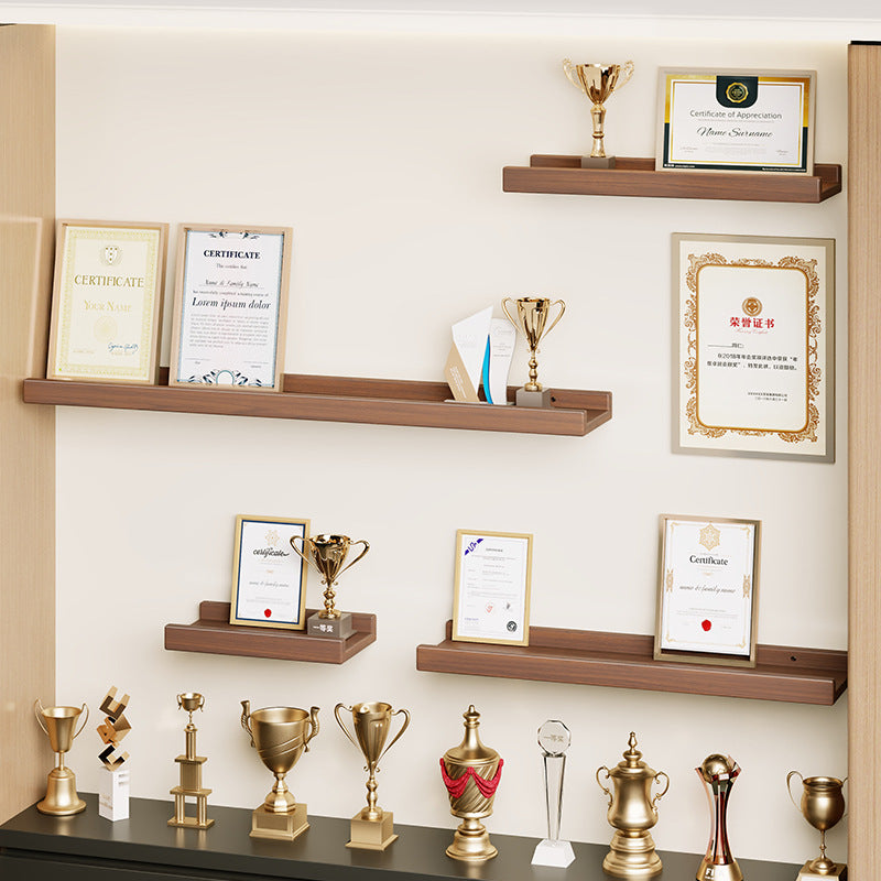Wall-Mounted Floating Display Shelf Lacquered High-Gloss MDF