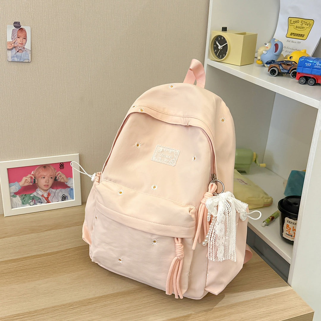 Stylish Floral-Embellished Backpack Kalsten