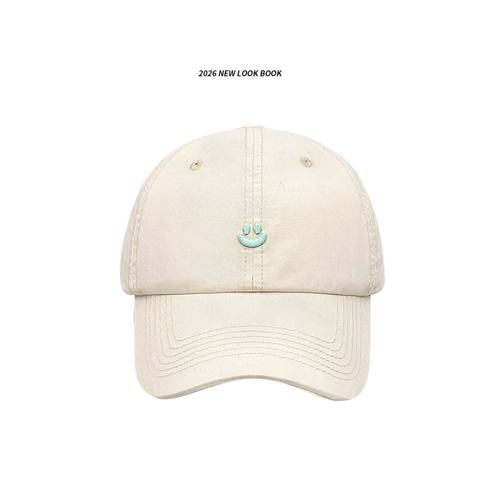 Minimalist Smile Embroidered Baseball Cap