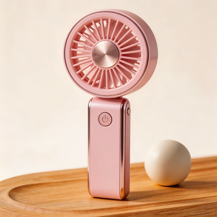 Women Portable Handheld Fan with Flexible Handle Kalsten
