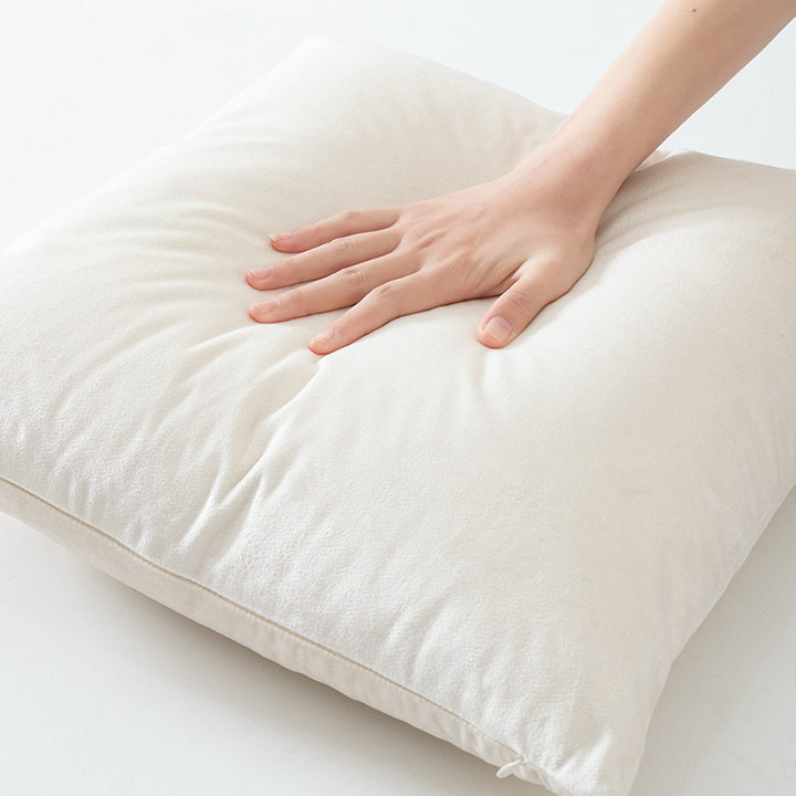 Large decorative cushion with cotton-linen cover and soft inner filling