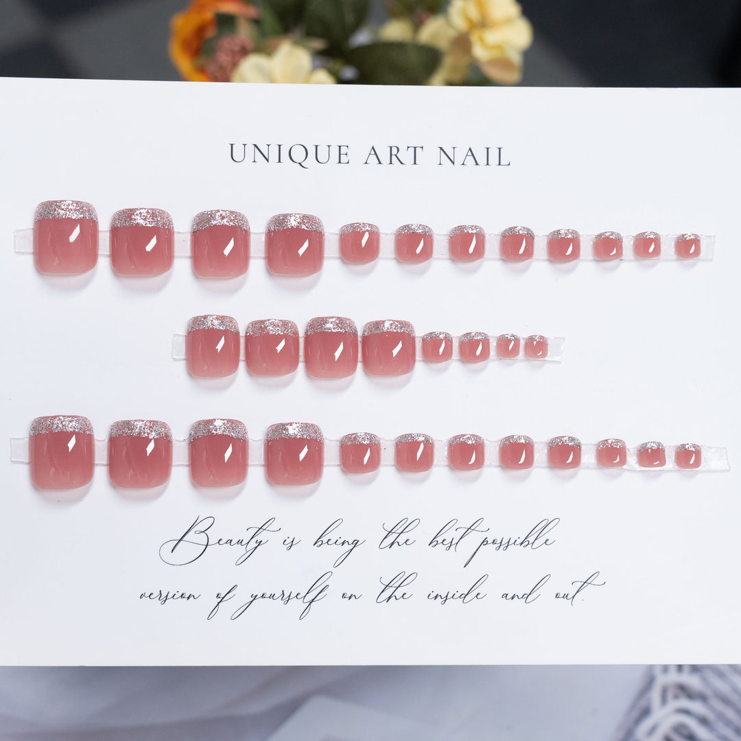 Decorative Glitter Pedicure