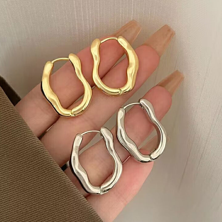 Wavy hoop earrings Kalsten