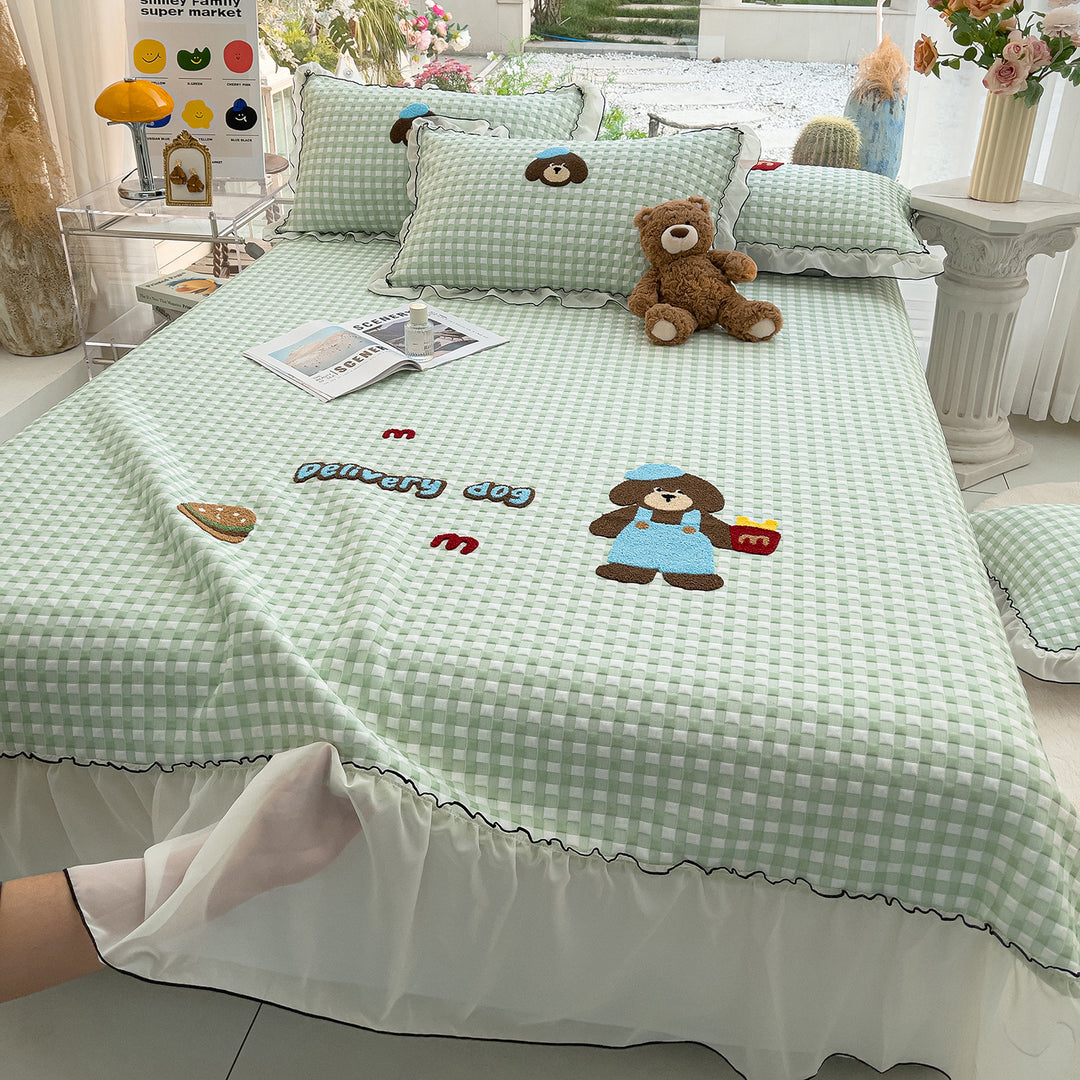 Women's cuddly blanket with playful panda motif and high-quality cotton surface Kalsten