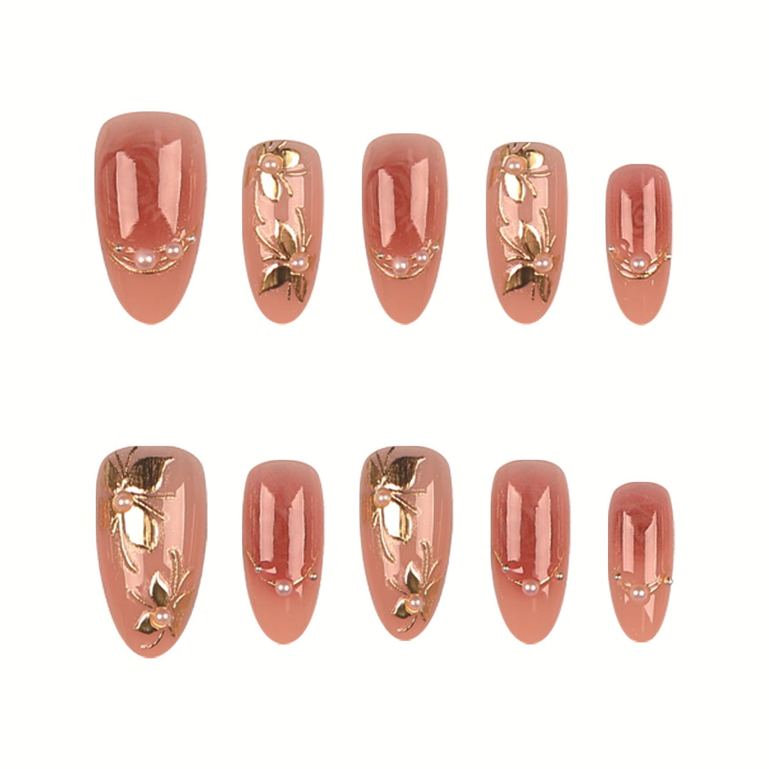 Decorative Press-On Nail Tips Set  1790956226