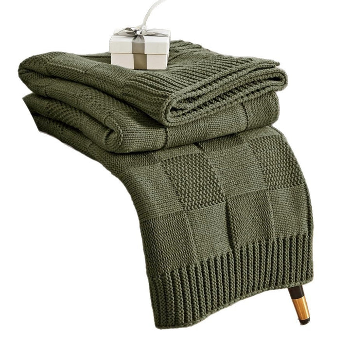 Textured Knit Throw Blanket Kalsten