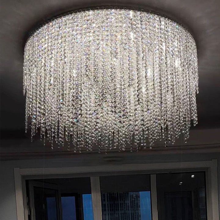 Elegant Crystal Flush Mount Lighting Fixture