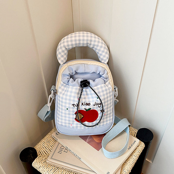 Playful Gingham Print Mini Backpack Kalsten