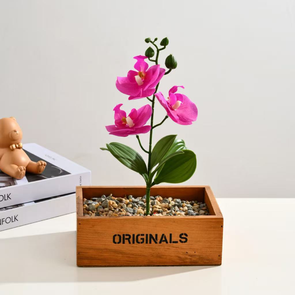 Elegant Artificial Orchid Arrangement for Tabletop Decor